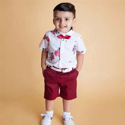 Toddler Kids Gentleman Clothes Baby Boys Clothes Outfit Bow Tie