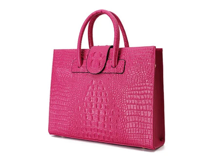 Two sizes alligator pattern handbags ladies new trend luxury bags