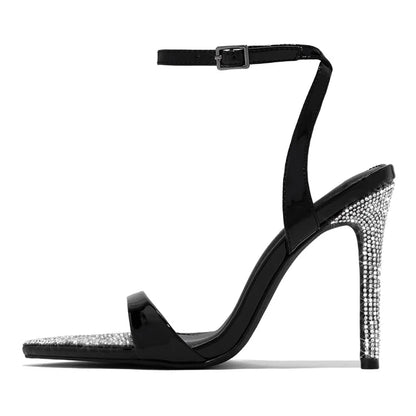 Fashion Open Toe Crystal Bordered New Ankle sandals