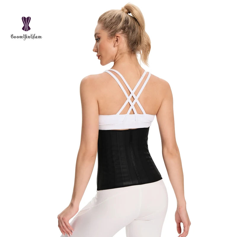 25 Steel Boned Latex Waist Trainer Slimming Sheath Women Corsets