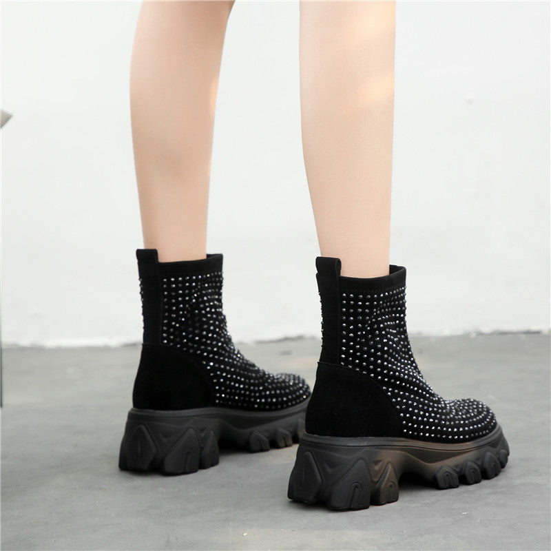 Women's Winter Boots Rhinestone Women Platform Boot