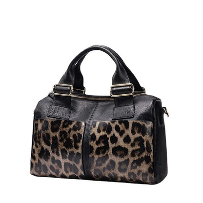 Cowhide Genuine Leather Handbags Boho Bags