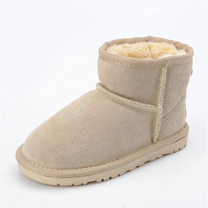 Classic Girls Boys Winter Snow Boots Warm Winter Flat Shoes 2024 New Arrival Australian Children 100% Genuine Leather Shoes