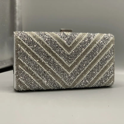 fashion chains unique sequin diamond clutch bag wholesale designer