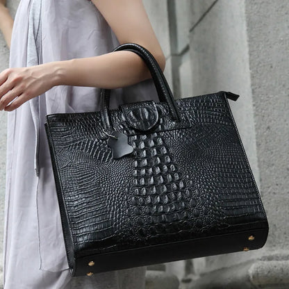 Two sizes alligator pattern handbags ladies new trend luxury bags