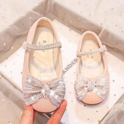 Children Mary Janes for Party Wedding Shows Girls Flats Shiny