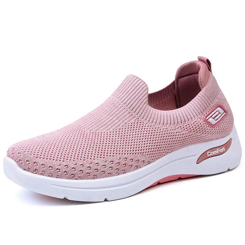 Women Casual Shoes Fashion Breathable Walking Mesh Flat Shoes Woman