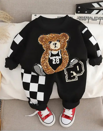 Kids Kids Clothes Children Cartoon Big Bear T-shirt Pants 2Pcs/Set Toddler Fashion Cotton Clothing Infant Tracksuits 0-5 YEARS