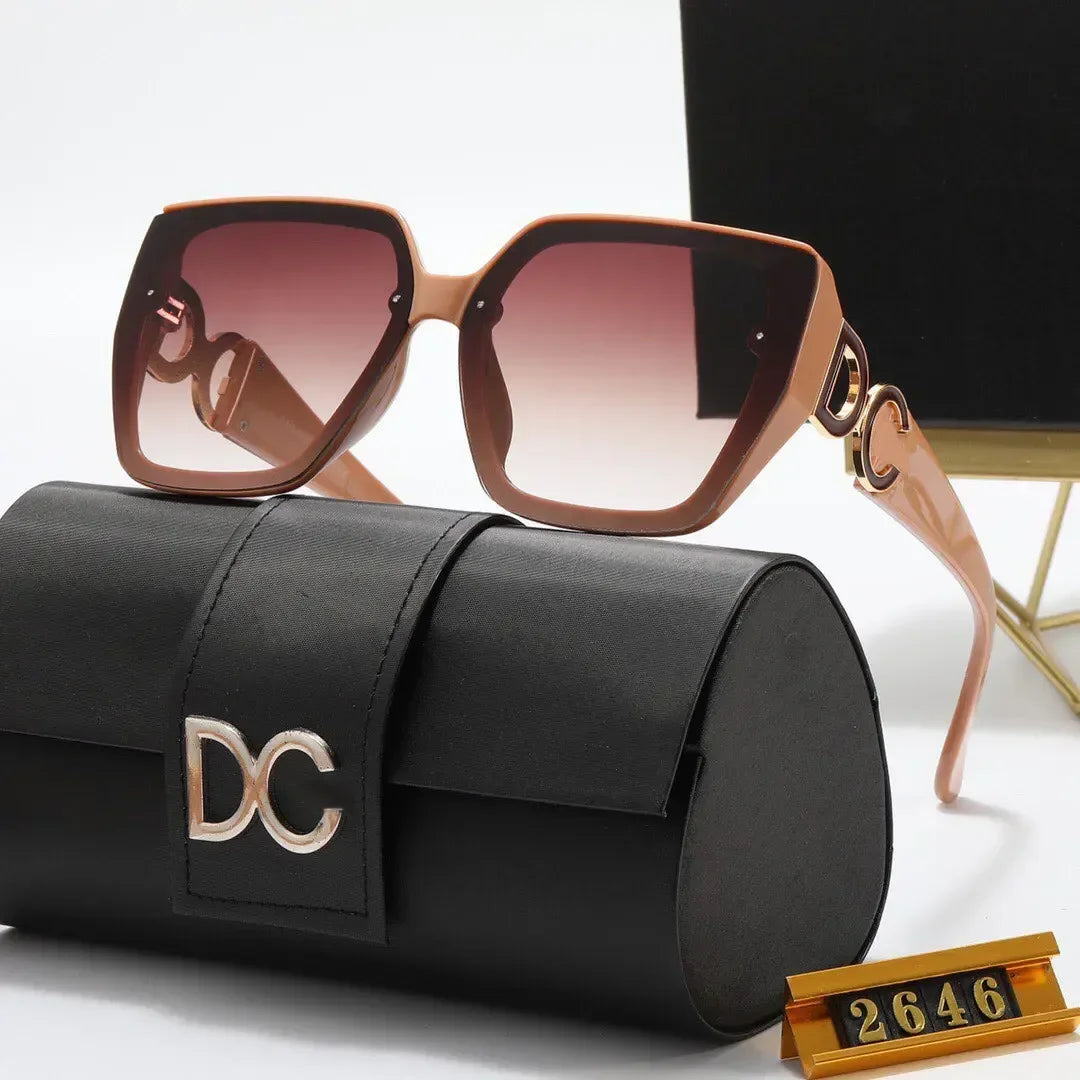 New Fashion Sunglasses Luxury Brand Designer Women Retro Square