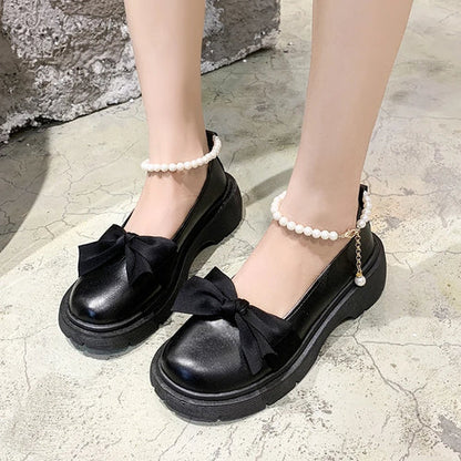 Women Thick Platform Mary Janes Lolita Shoes Party Pumps Summer