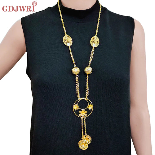 Long Three Layers Trendy For Women Jewelry Statement Necklace