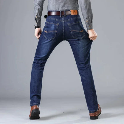 Autumn and Winter Stretch Men's Jeans Men's Style Straight and