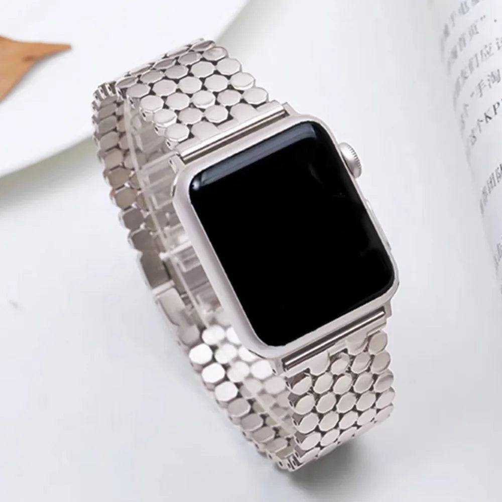 Women Stainless Steel Strap For Apple Watch Ultra 49mm 38mm 42 40 44mm