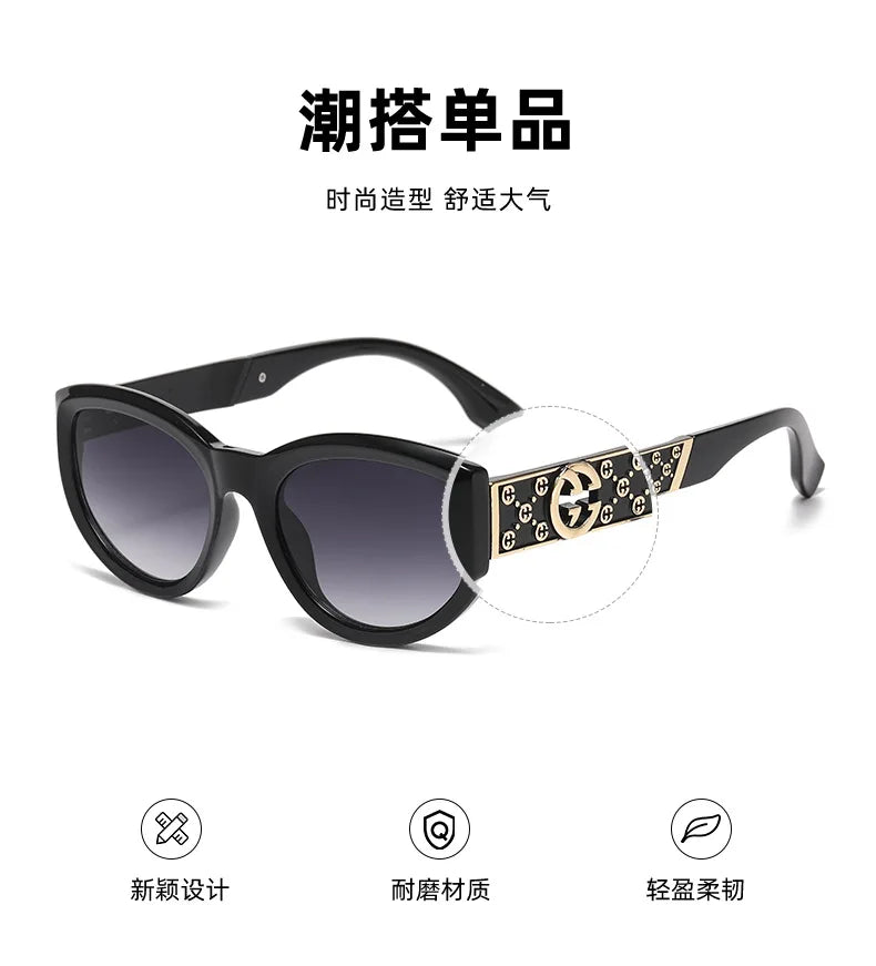 New Fashion Cat Eye Sunglasses Women Men Trendy Cool Sun Glasses Ladies Street Shot Retro Premium Eyewears Gafas De Sol UV400