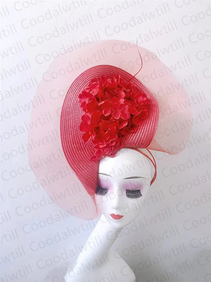 Beautiful Fascinator Hat For Women Elegant Weddings Pillbox Cap