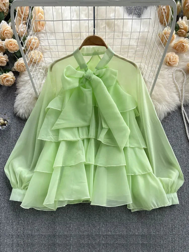 French Spring Summer New Style Ruffles Edge Gentle Sweet Style