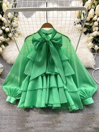 French Spring Summer New Style Ruffles Edge Gentle Sweet Style