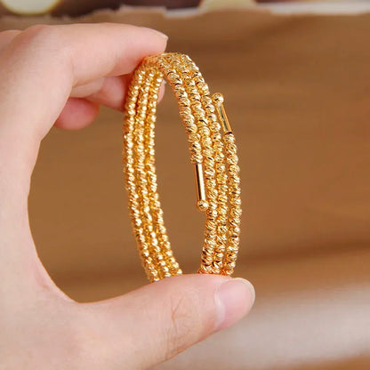 New Design Multilayer Irregular Beads Open bangles & bracelets for women