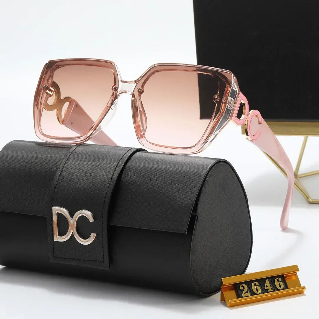 New Fashion Sunglasses Luxury Brand Designer Women Retro Square