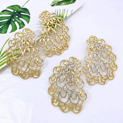 Earrings For Women Unique 18K Gold Plated Hoop Earrings Dubai Jewelry