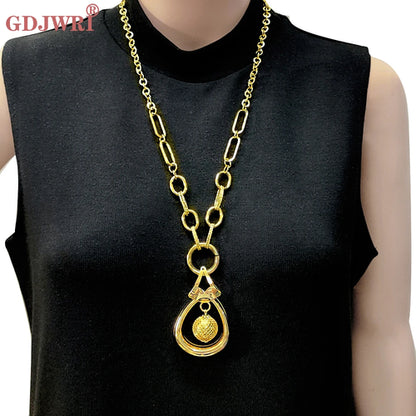 Long Three Layers Trendy For Women Jewelry Statement Necklace