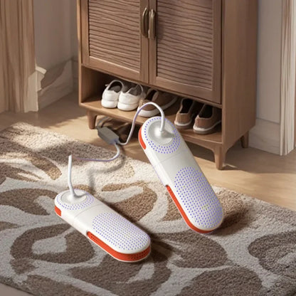 Portable Electric Shoes Dryer Deodorizer with Heat Dehumidifier Device Timer Heater Eliminate Odor UV Shoe Drying Household