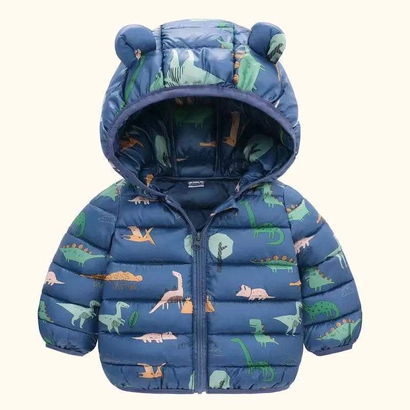 Kid Clothes Children Down Coat Mid-length Long Sleeve Boys Girls Puffer Jackets Thicking Warm Children Jacket Coats Winter Parka