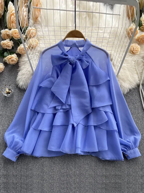 French Spring Summer New Style Ruffles Edge Gentle Sweet Style