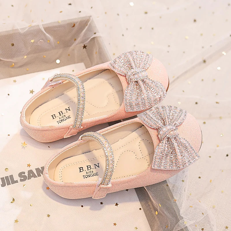 Children Mary Janes for Party Wedding Shows Girls Flats Shiny