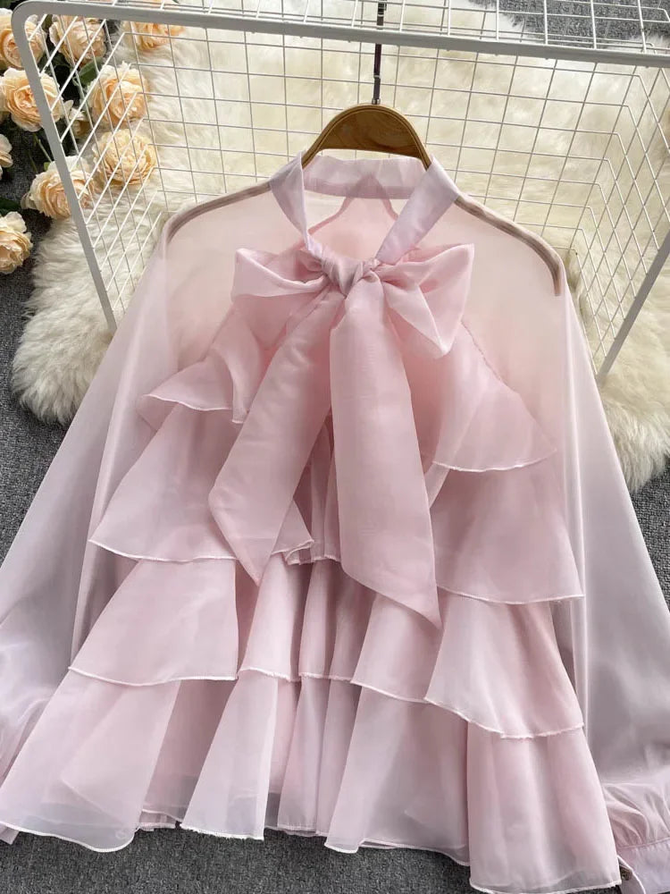 French Spring Summer New Style Ruffles Edge Gentle Sweet Style