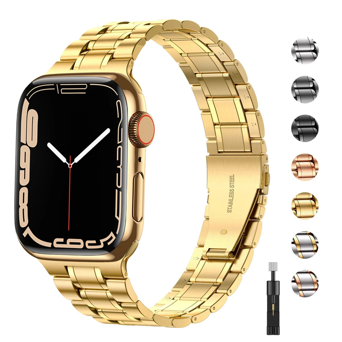 Strap for Apple watch band 44mm 40mm 45mm 41mm 42mm 38mm 49mm Metal