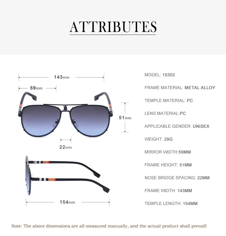 2024 New Arrival Men's Luxury Retro Stripe Style Sunglasses Women Brand Design Double Beam Cool Driving Sun Glasses Oculos Gafas