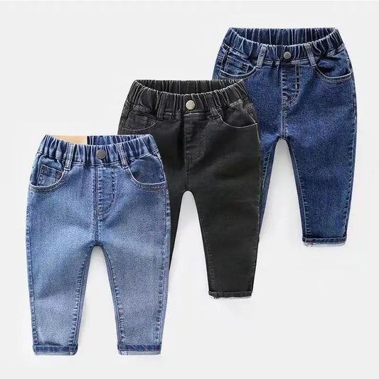 Kids Boys Jeans 2023 Spring And Autumn New Fashionable Elastic