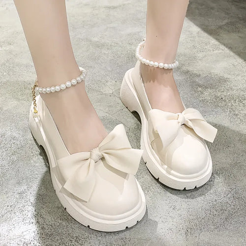 Women Thick Platform Mary Janes Lolita Shoes Party Pumps Summer