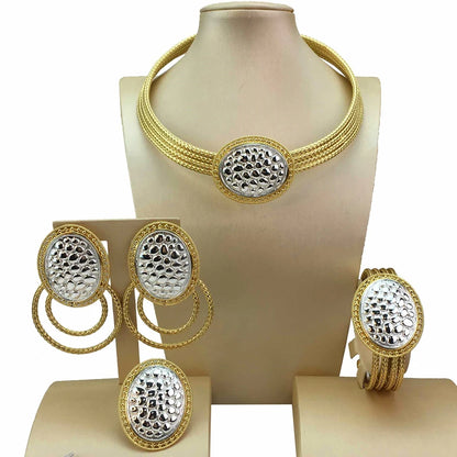 Fashion Jewelry Sets for Women African Nigerian Bridal Wedding Costume