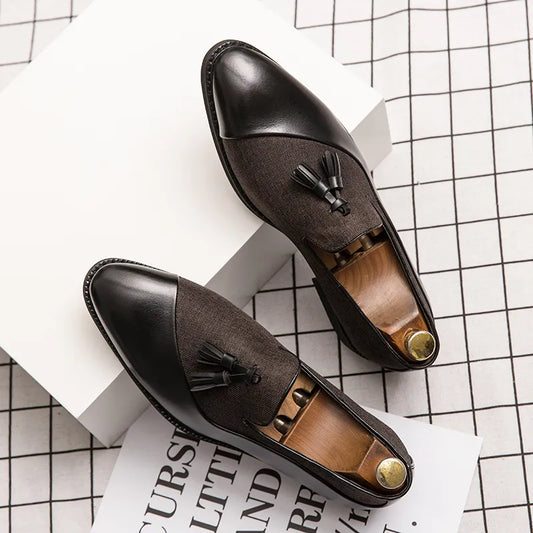 Men Business Dress Casual Fashion Elegant Formal ShoesSlip-on Evening