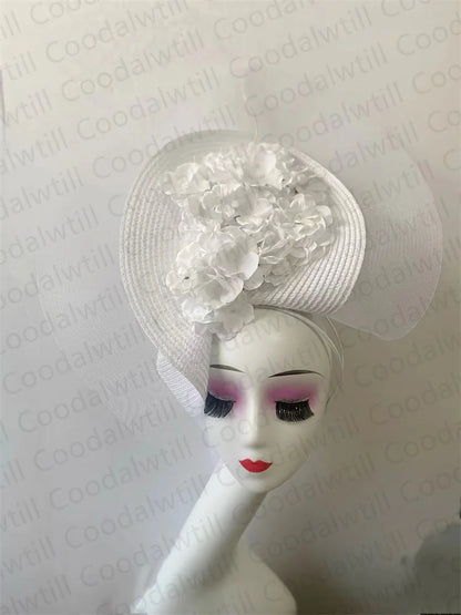 Beautiful Fascinator Hat For Women Elegant Weddings Pillbox Cap