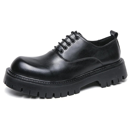 Male Shoes Thick Bottom Luxury Brand Men Oxfords Shoes Men Leather