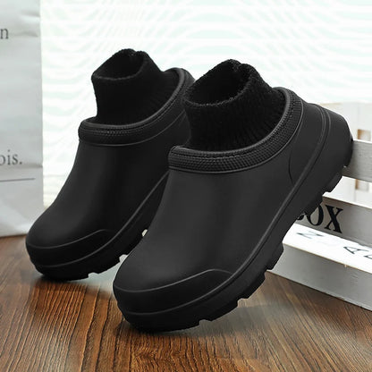 Men's Non-slip Chef Shoes Work Shoes Car Wash Shoes Rain Shoes Fashion