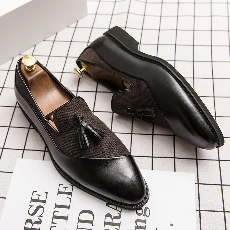 Men Business Dress Casual Fashion Elegant Formal ShoesSlip-on Evening