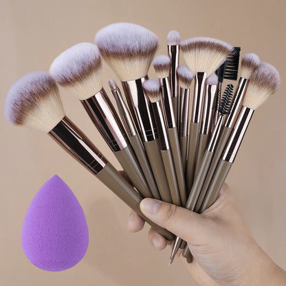 20Pcs Makeup Brushes Set Professional Super soft detail Blush