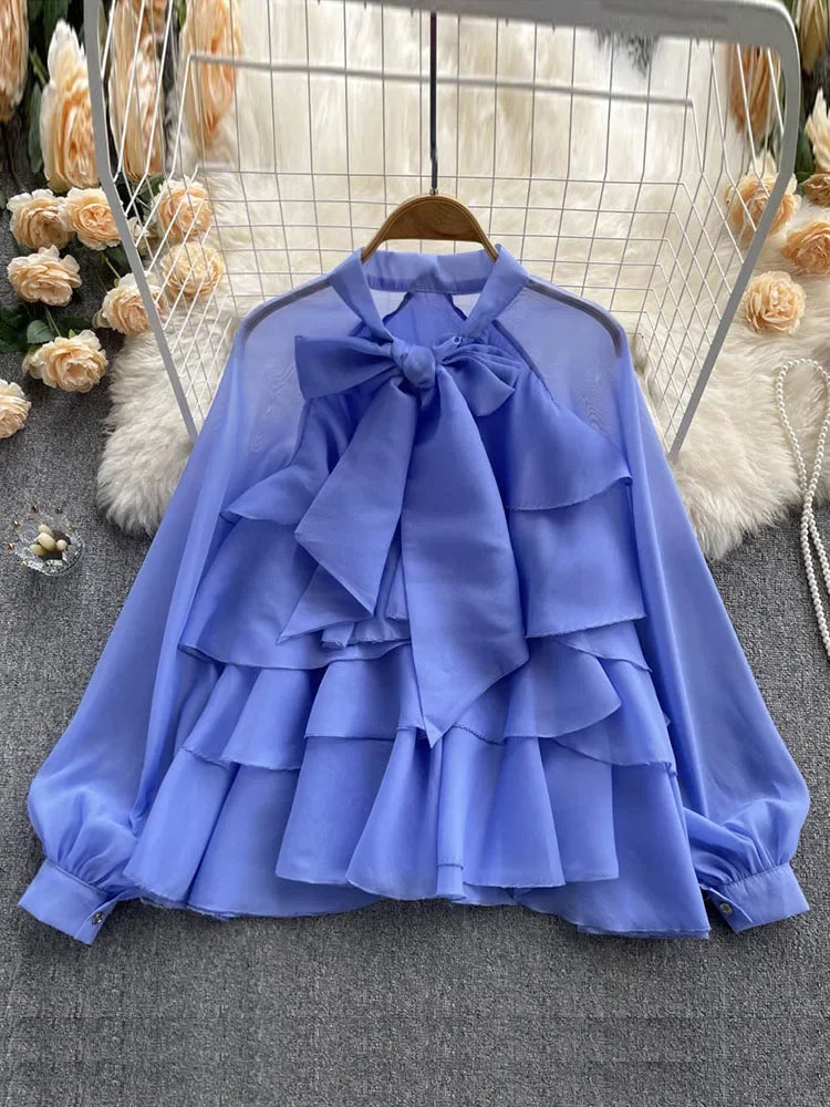 French Spring Summer New Style Ruffles Edge Gentle Sweet Style