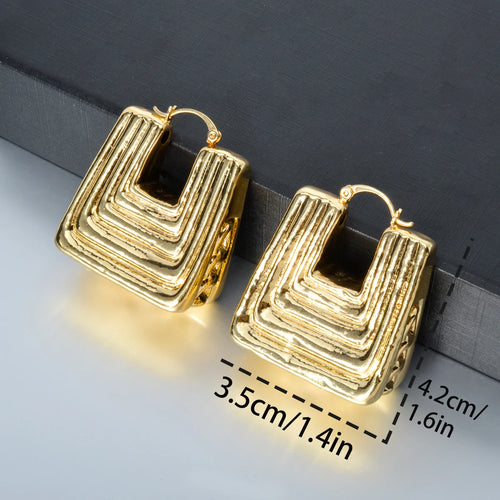 Jewellery Fashion Trapezoid Earrings