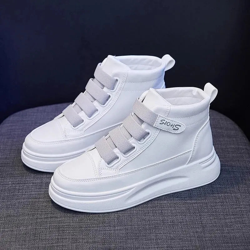 Breathable Sporty Casual Women Shoes Thick Bottom Small White Shoes