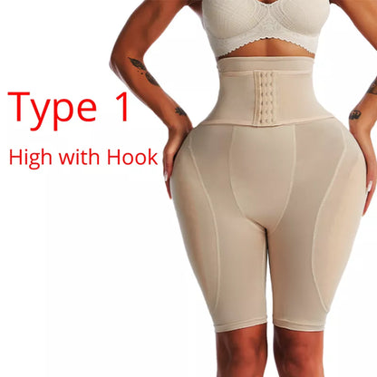 High Waist Trainer Body Shaper Padded Panty Buttock Booty Hip Enhancer