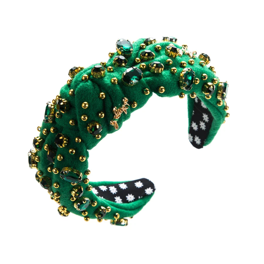 European and American Fashion New Rhinestone Hair Band Pure Hand Sewn