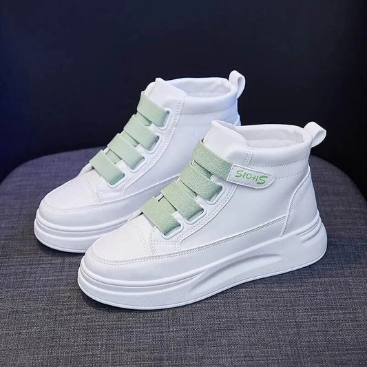 Breathable Sporty Casual Women Shoes Thick Bottom Small White Shoes