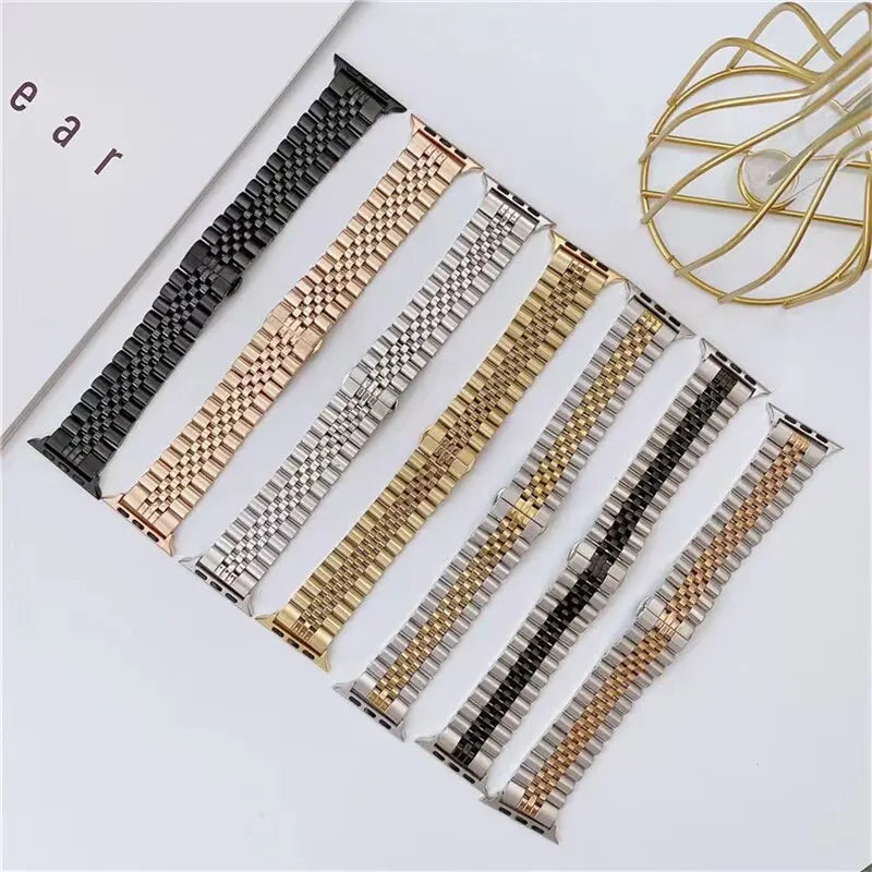 Stainless Steel Strap For Apple Watch Band 40mm 44mm 42mm 45mm 49mm