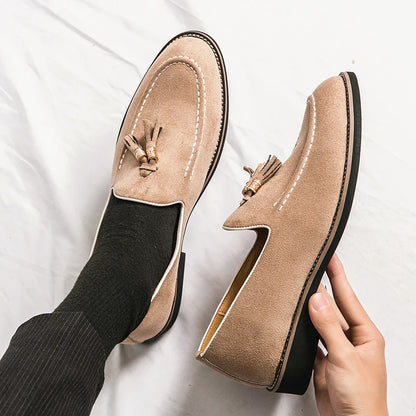 Elegant Shoes Men Classic Dress Loafers Men Brand Shoes Tassel