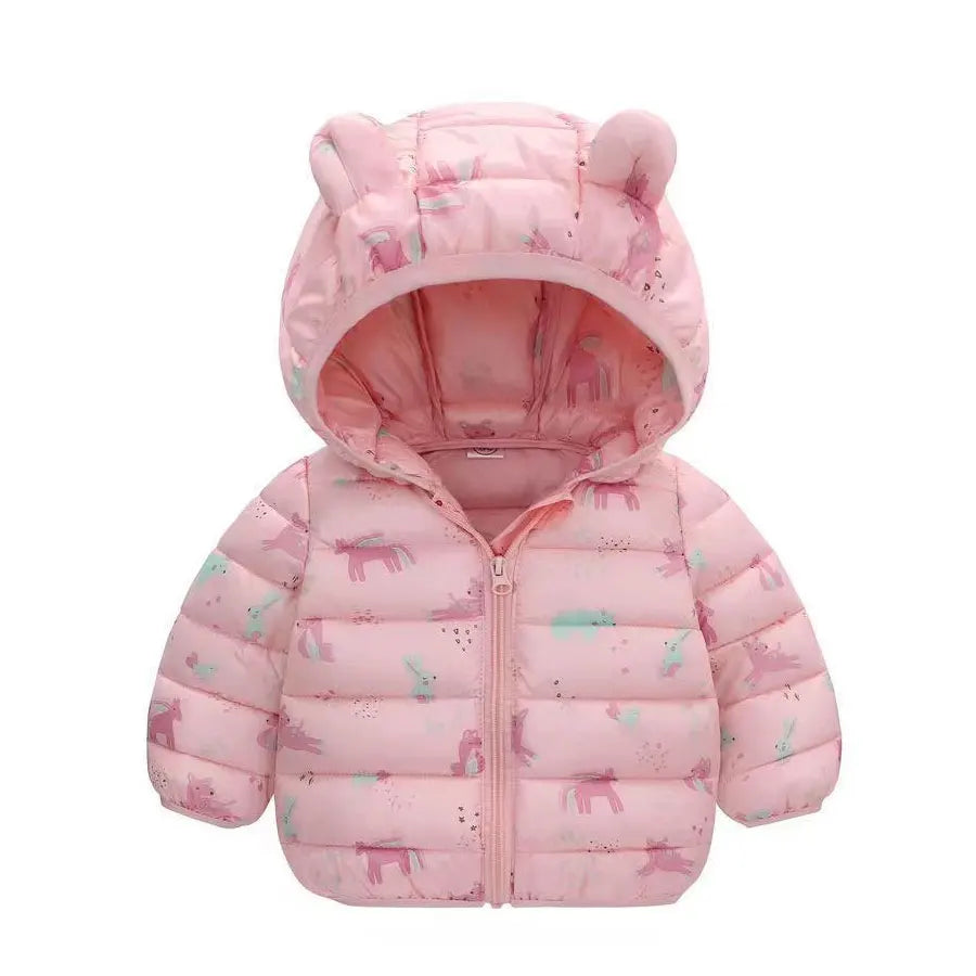 Kid Clothes Children Down Coat Mid-length Long Sleeve Boys Girls Puffer Jackets Thicking Warm Children Jacket Coats Winter Parka